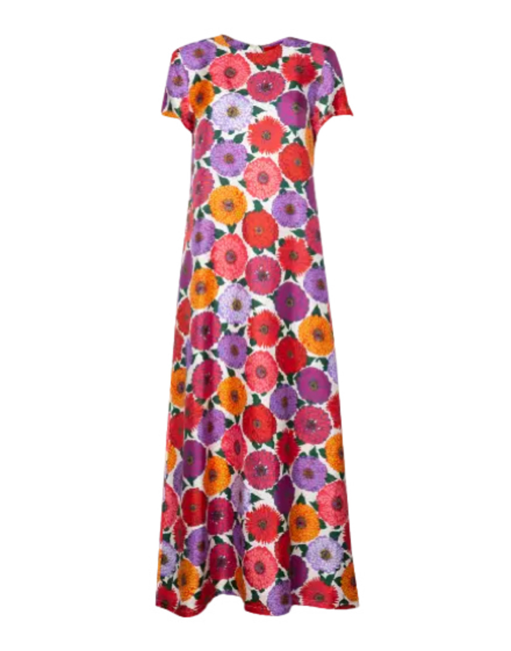 La DoubleJ Sporty Swing Dress in Zinnia Floral Print